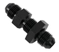 DeatschWerks 6AN Male Flare to 6AN Male Flare Bulkhead Adapter (Incl Nut) - Anodized Matte Black