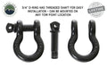 Overland Vehicle Systems Recovery Shackle 3 4 4.75 Ton - Black