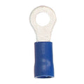 BLUE VINYL RING TERMINAL 16-14 GAUGE #8 PACKAGE OF 100