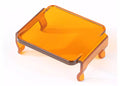 Rugged Ridge 3 Inch Square LED Light Cover Amber