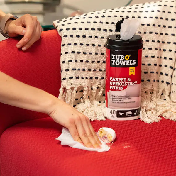 TUB O TOWELS CARPET & UPHOLSTERY 40 TOWEL CANISTER