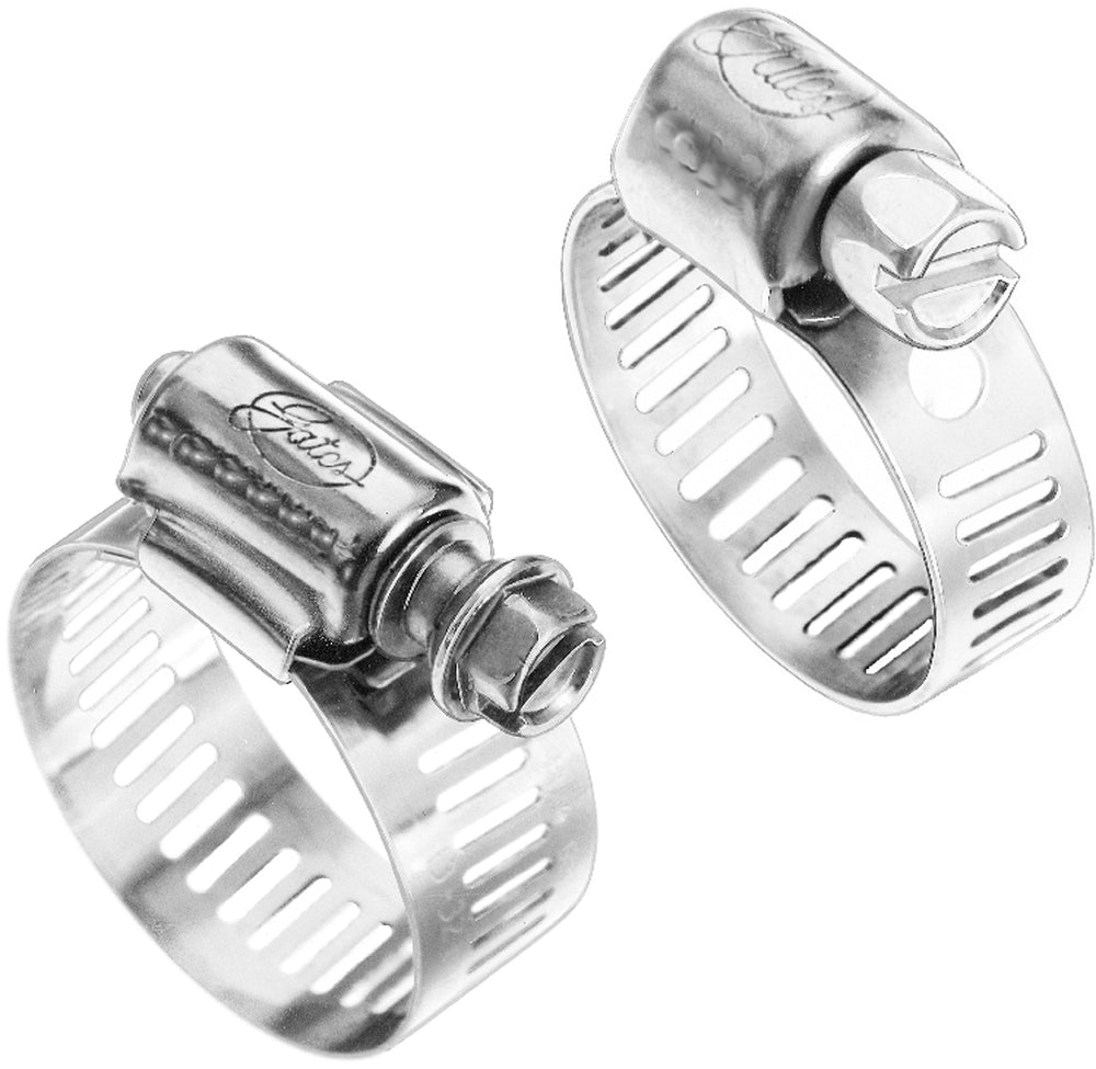 Gates Stainless Steel (Standard) - Size 104 (Fits Hose I.D. 4in to 6 1/2in Clamping Range 4in to 7in)