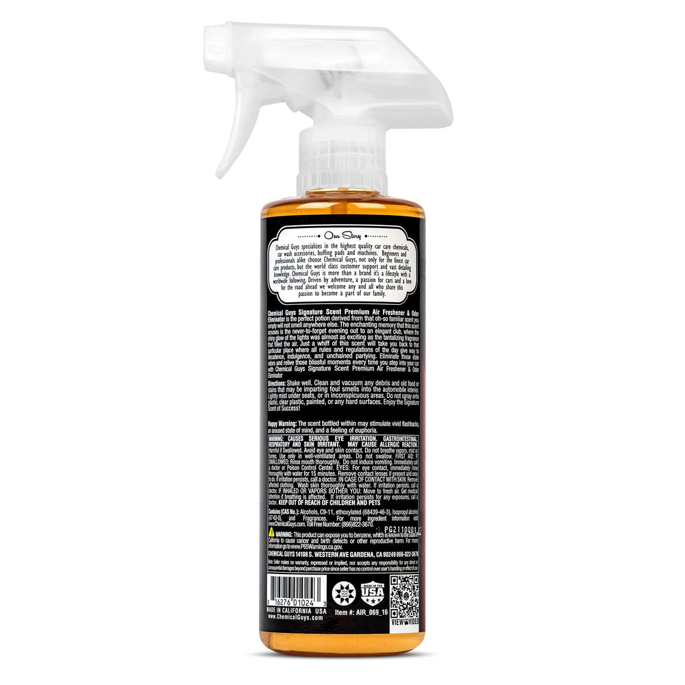 Chemical Guys Signature Scent Air Freshener & Odor Eliminator - 16oz