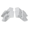 GUTTER SPOUT W/EXT WHITE 4PK (2 LEFT/2 RIGHT)