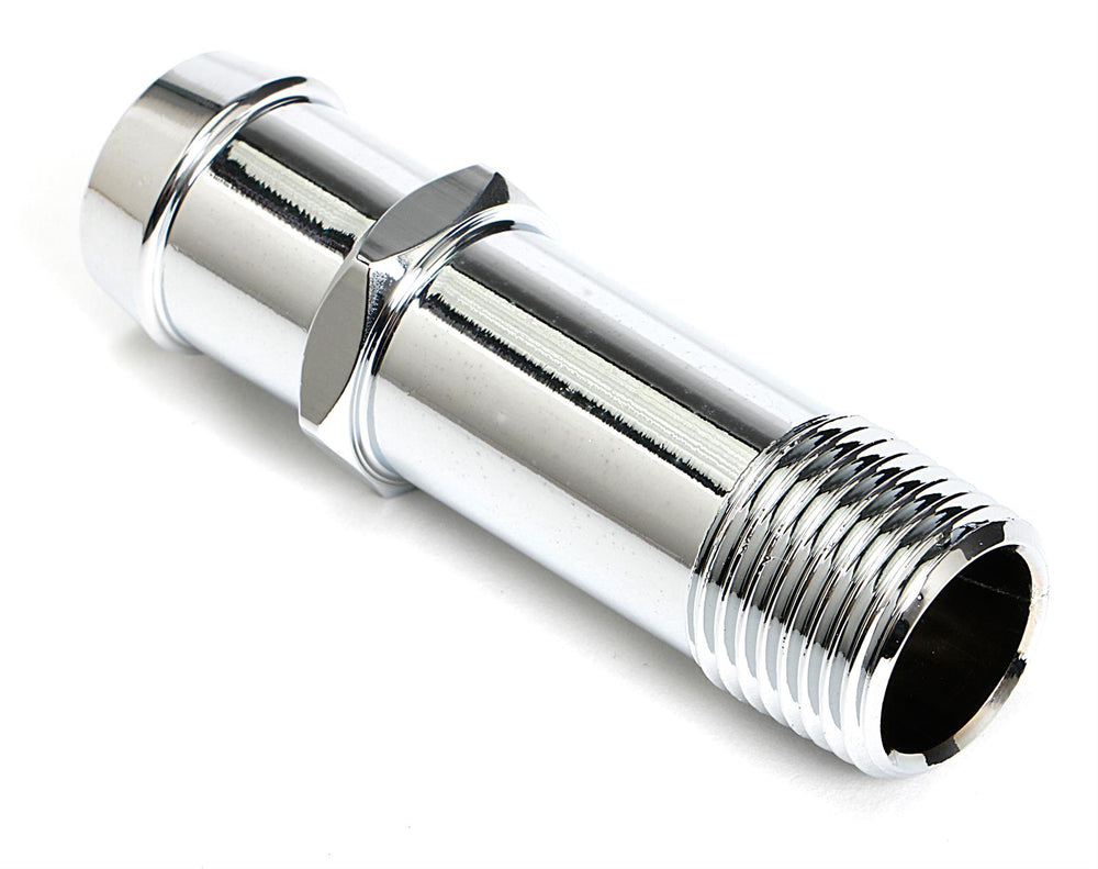 CHROMED ALUMINUM WATER PUMP HOSE FITTING