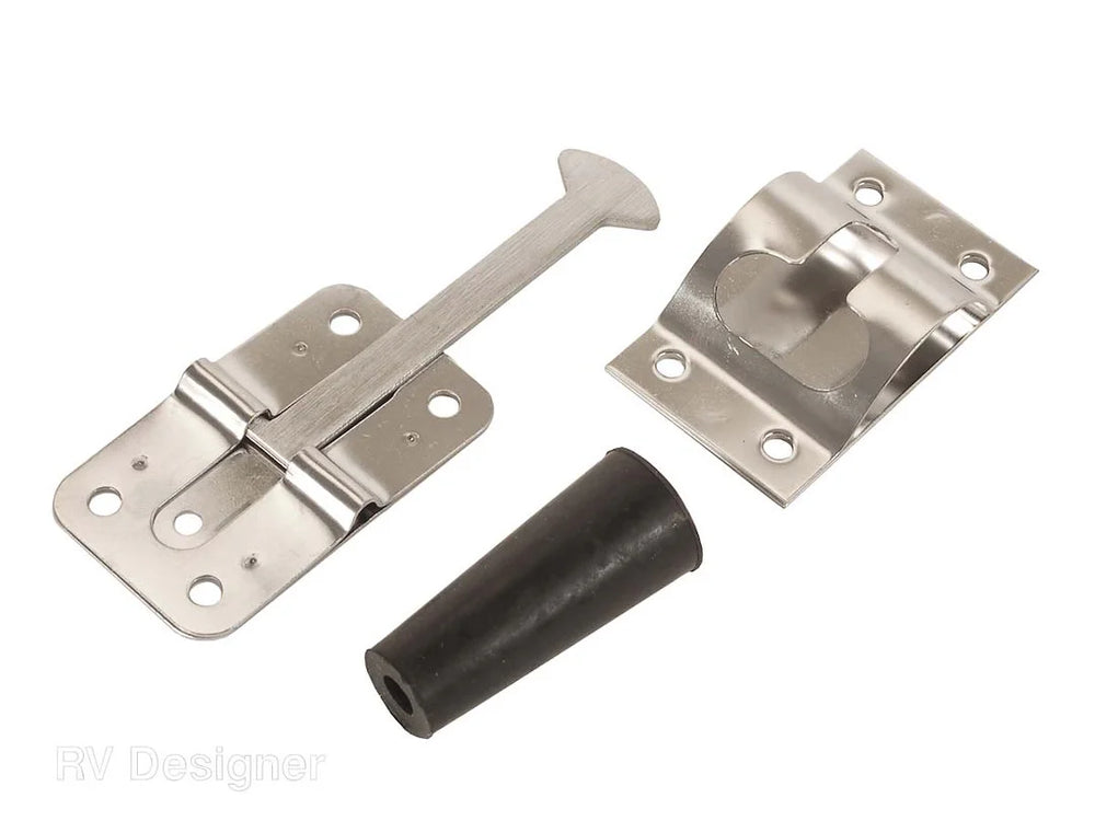 ENTRY DOOR HOLDER STAINLESS STEEL 3 3/4IN