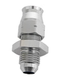 DeatschWerks 6AN Male Flare to 3/8in Hardline Compression Adapter - Includes 1 Olive Insert