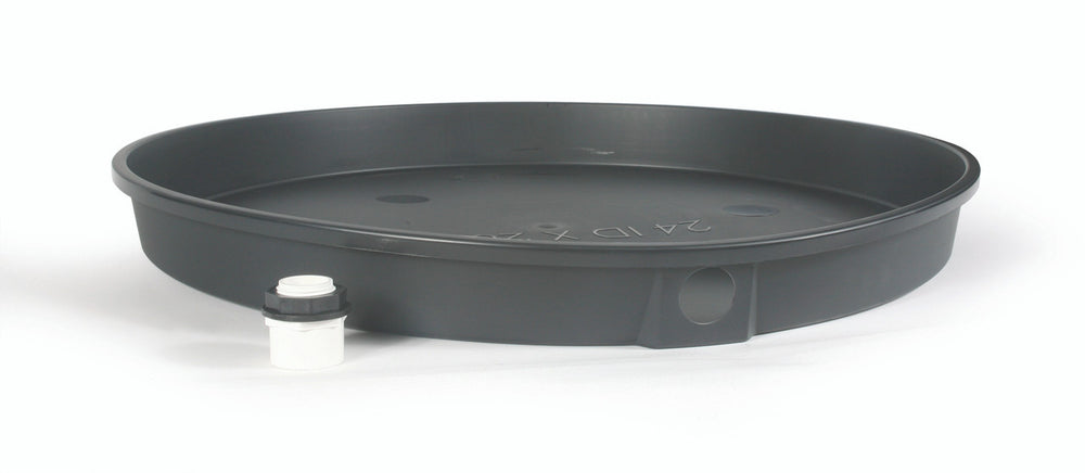 WH DRAIN PAN - 28' ID PLASTIC W/CPV