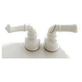 NONMETALLIC HOT & COLD TEAPOT HANDLE WHITE CARDED