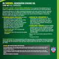 GENERATOR OIL 15W40 32 OZ ROUND