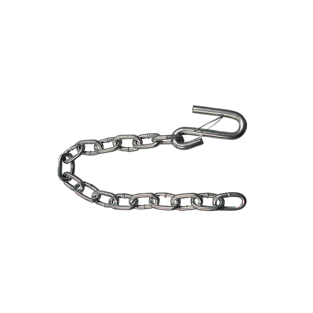 SAFETY CHAIN W LATCH SHOOK (1) 1/4IN X 24IN GRADE 30 5000 LBS BULK