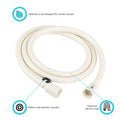 60 VINYL RV SHOWER HOSE BISQUE PARCHMENT