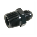 Fragola -8AN x 3/4 NPT Straight Adapter - Black