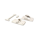 6IN POLAR WHITE COMPOSITE IN TIN STYLE DOOR HOLDER