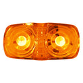 LED M/C RECT DBL BULLS-EYE 4"X2