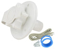 WATER INLET 23/4IN PLASTIC FLANGE MPT BLACK CARDED