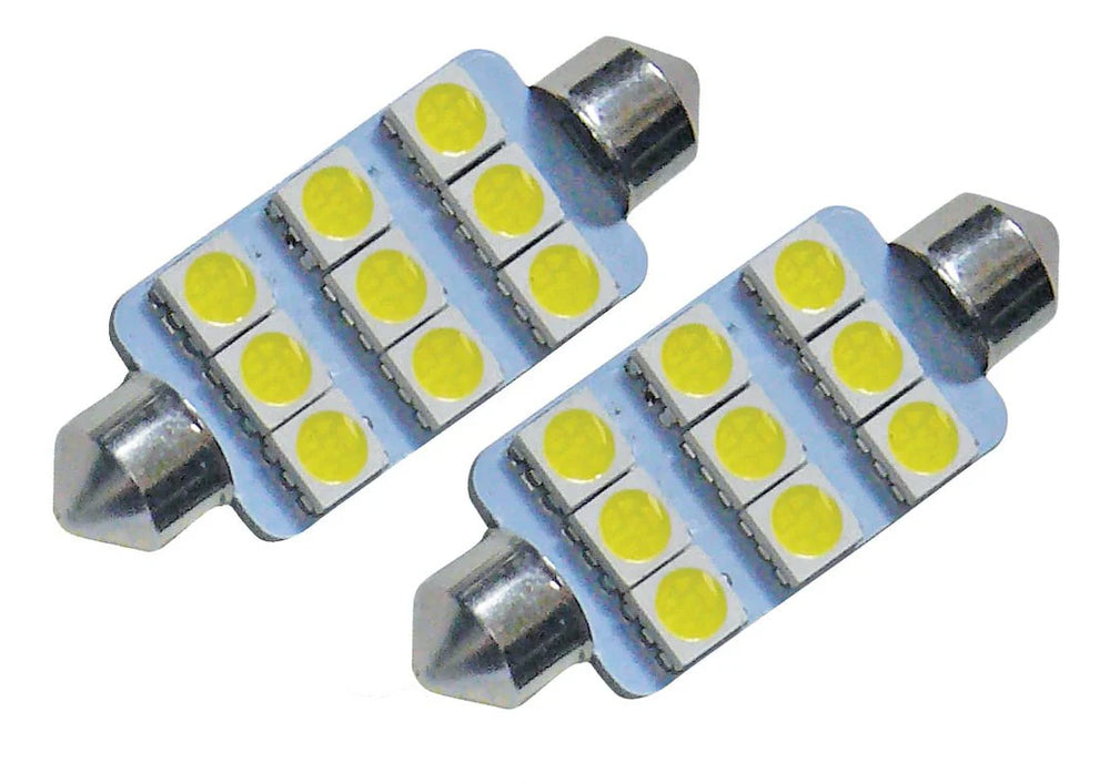 2 PK LED FESTOON 2112/2142 BRIGHT WHITE