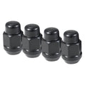 1/2IN ACORN BULGE BLACK CHROME (13/16IN HEX) LUG NUTS 4 BAGGED