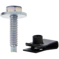 Body Bolt Kit w/ Clips 10pk Silver