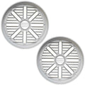 JENSEN 6.5IN SILVER SPEAKER GRILLE (USE W/ MS650 & MSX65) PAIR