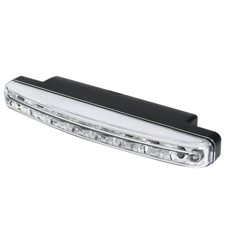 8 PIECES WHITE LED DRL WITH CHROME