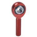 QA1 A Series Endura Rod End - Male/Right Hand - .3125in Bore x 5/16-24 w/Stud - Red Aluminum