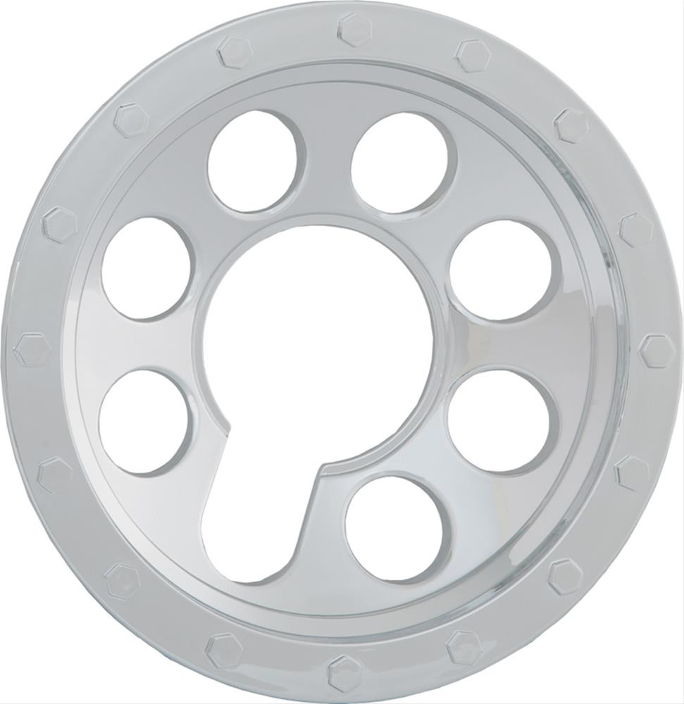 QUICKTRIM CHROME HUB COVER 6IN BEADLOCK STYLE