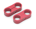 HOSE SEPARATOR FOR 8 BRAIDED HOSE RED ANODIZE