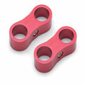 Russell Hose Separator For -6 Braided Red Anodize (2 Pack)
