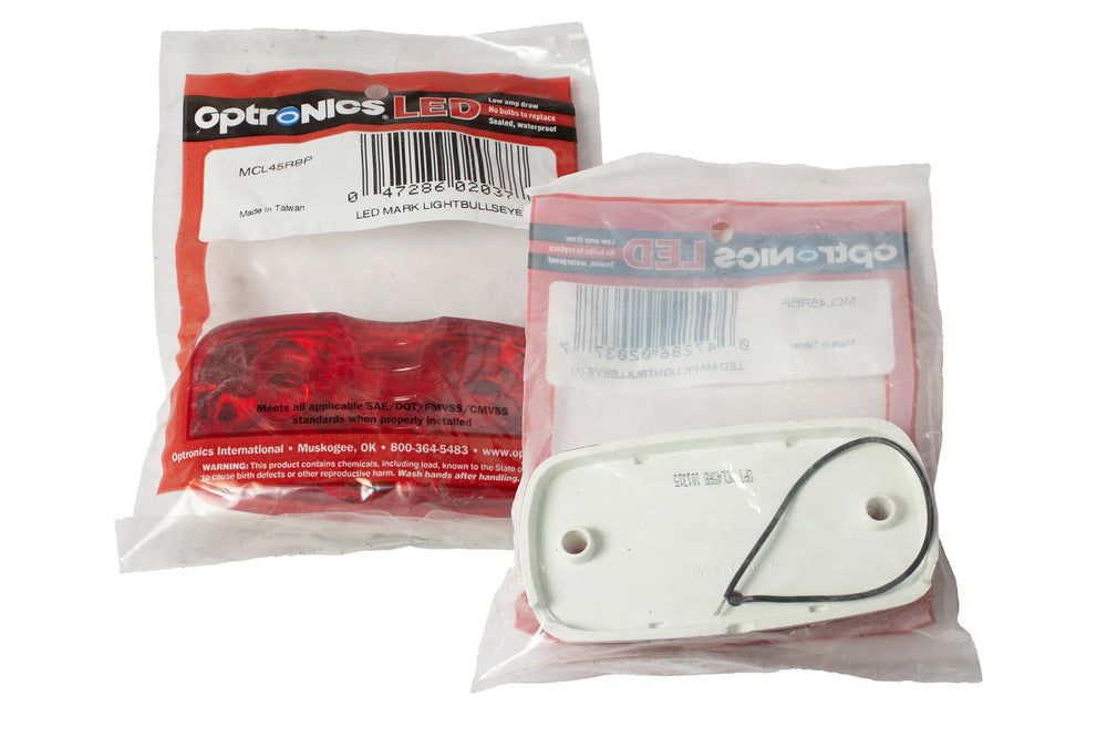 LED MARK LIGHT;BULLSEYE (1)RED; POL