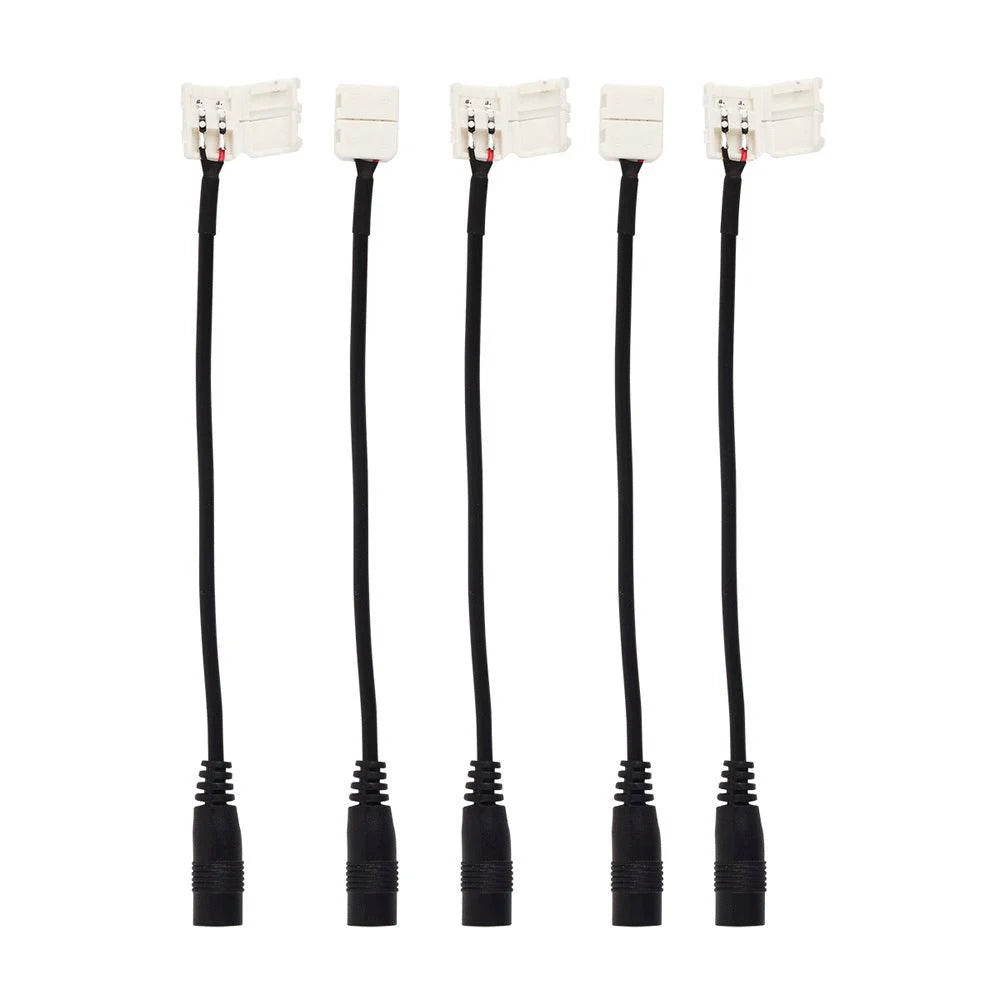 DC FEMALE QUICK CONNECT FOR 5050 LEDS - 5 PACK