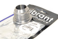 Vibrant Performance - 11255 - Male -16AN Steel Weld Bung (1-5/16-12 SAE Thread; 1-5/8 in. Flange OD)