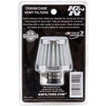 K&N 2in Base OD x .375in Flange ID x 1.75in H Rubber Base Crankcase Vent Filter - White