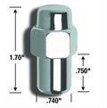 14MM X 1.50 NOTE: 7/8IN HEX .740 SHANK DIAMETER STANDARD MAG LUGS CLAMSHELL