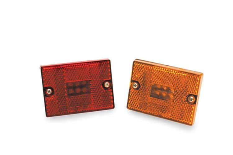 2 7/8IN X 2 1/8IN AMBER LED 6 LEDS