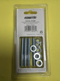 Cometic Carburetor Studs 2 1/2in Zinc Plated - Set of 4 With Washers and Nuts
