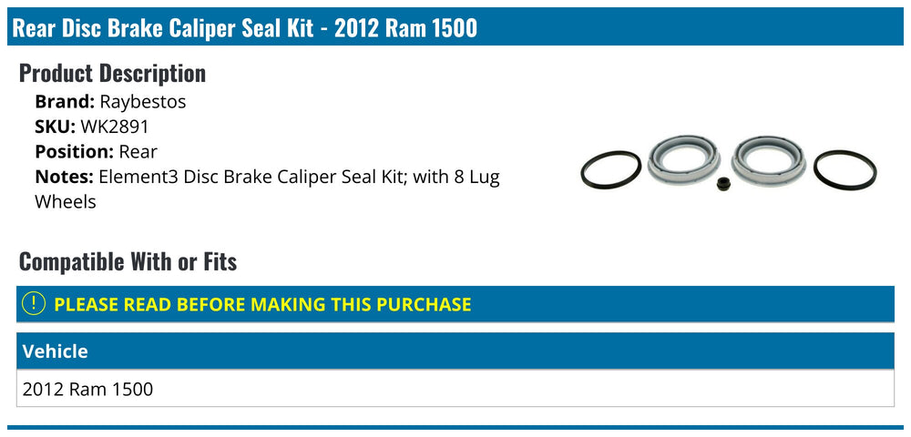 BK CALIPER BOOT &SEAL KT