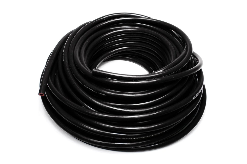HPS Performance 7/8 ID Black high temp reinforced silicone heater hose Max Working Pressure 60 psi Max Temperature Rating: 350F Bend radius: 4