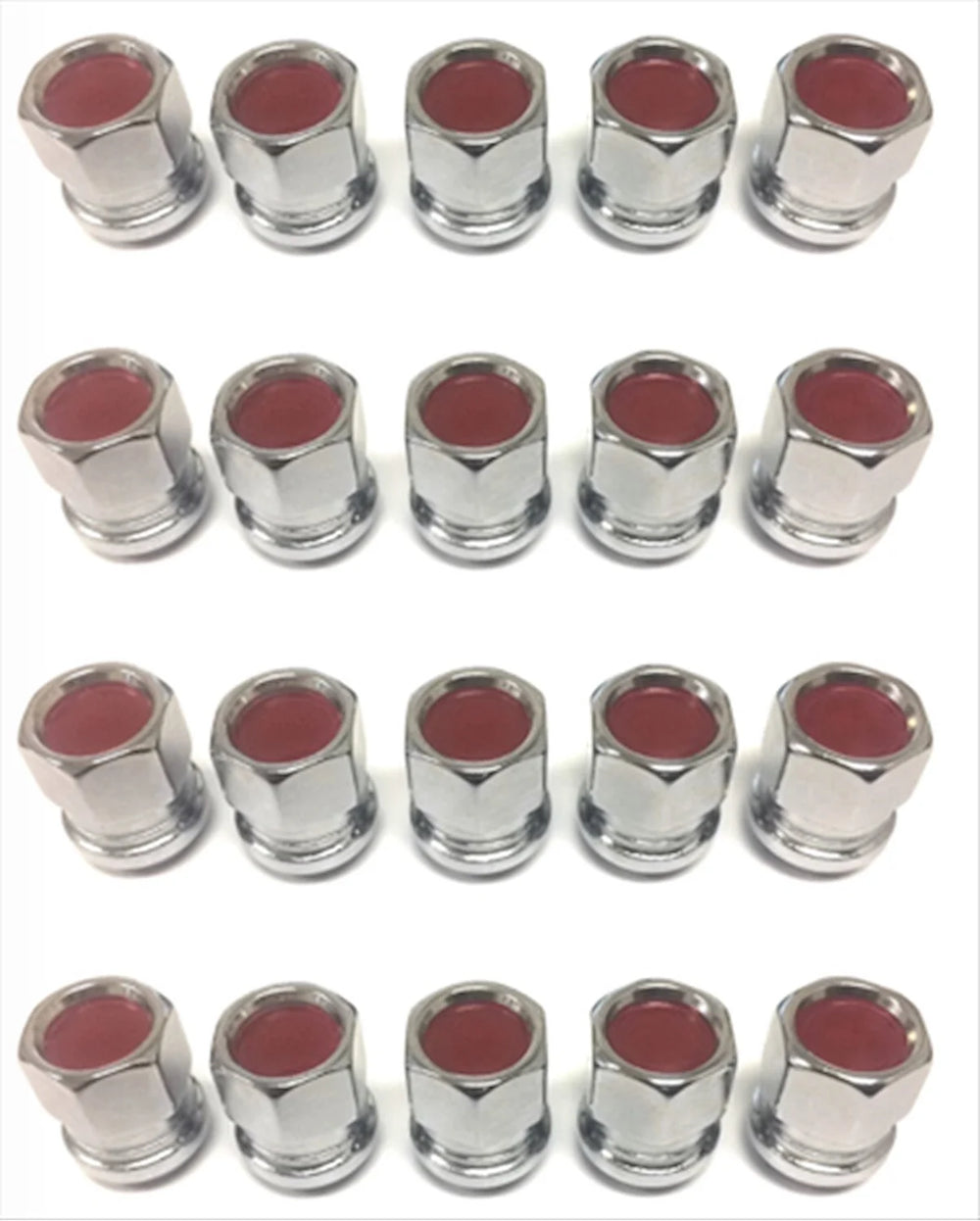 1/2INREDCLOSED END ACORN BULGE BLUE/RED (3/4IN HEX) LUG NUTS 4 BAGGED