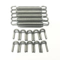 Ticon Industries Green Silicone Titanium Spring Tab and Spring Kit (2 Tabs/1 Spring) - Single Kit