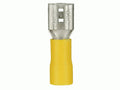 YELLOW VINYL FEMALE QUICK DISCONNECT 12-10 GAUGE .250
