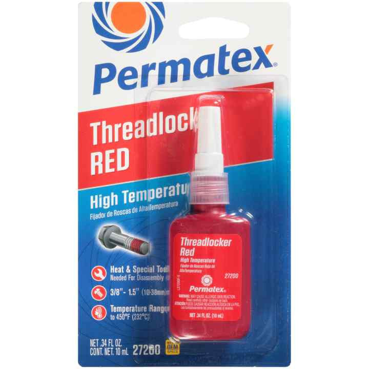 HIGH STRENGTH THREADLOCKER RED 10ML BOTTLE