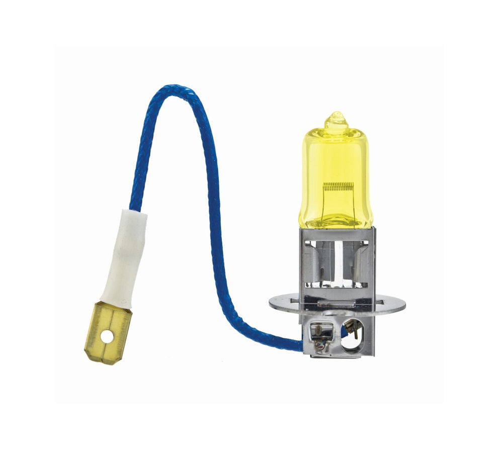 BULB H3 12V 55W PK22S T3.25 YELLOW
