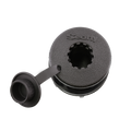 COMPACT ROUND FLUSH DECK MNT,BLK