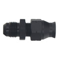 DeatschWerks 6AN Male Flare to 5/16in Hardline Compression Adapter - Anodized Matte Black