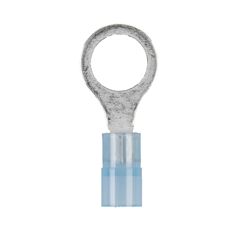 BLUE NYLON RING TERMINAL 16-14 GAUGE 5/16 IN - PACK OF 100