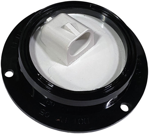 LED M/C PC RND CLR LENS AMP W/FLNG