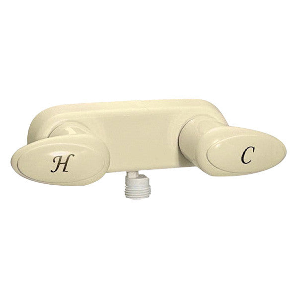 SHOWER VALVE 4IN 2 LEVER 1/4 TURN PLASTIC BISCUIT