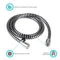 60 VINYL RV SHOWER HOSE CHROME
