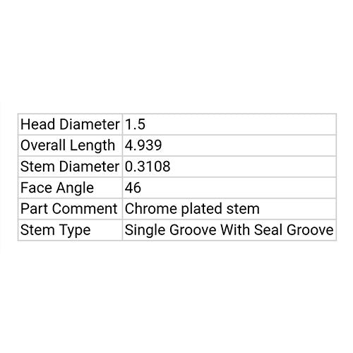 AMC 2.5L ENG. (8889) @(E) RADIUS GROOVE EXHAUST VALVE
